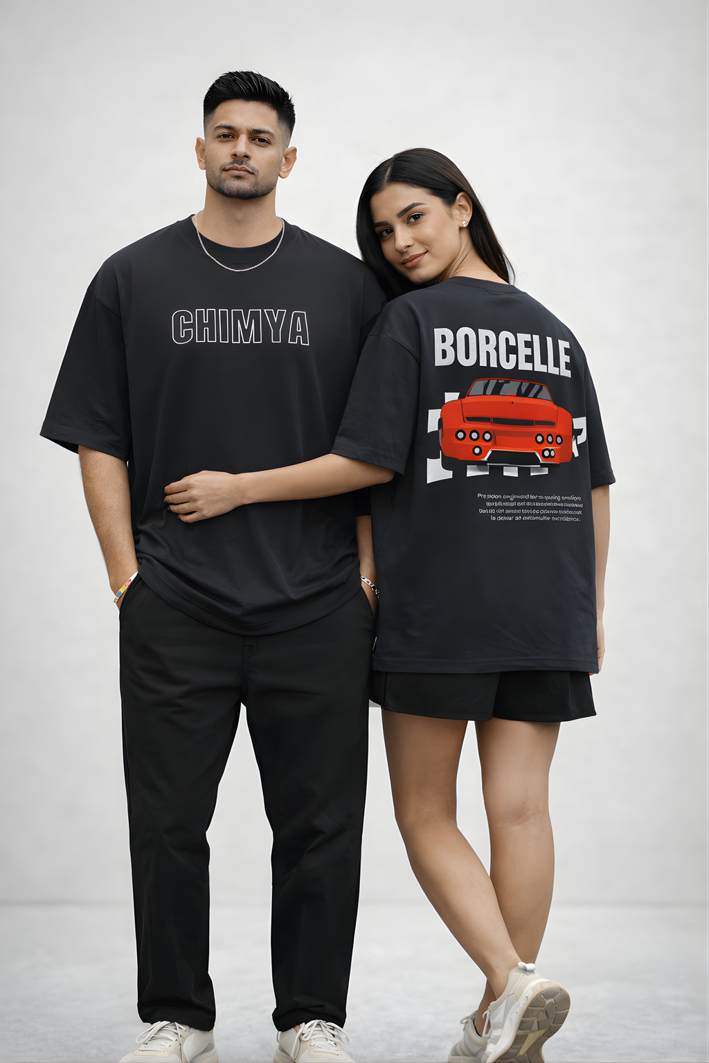 CHIMYA Borcelle Oversized Terry T-Shirt – Premium Streetwear Edition | Unisex Luxury Oversized Tee