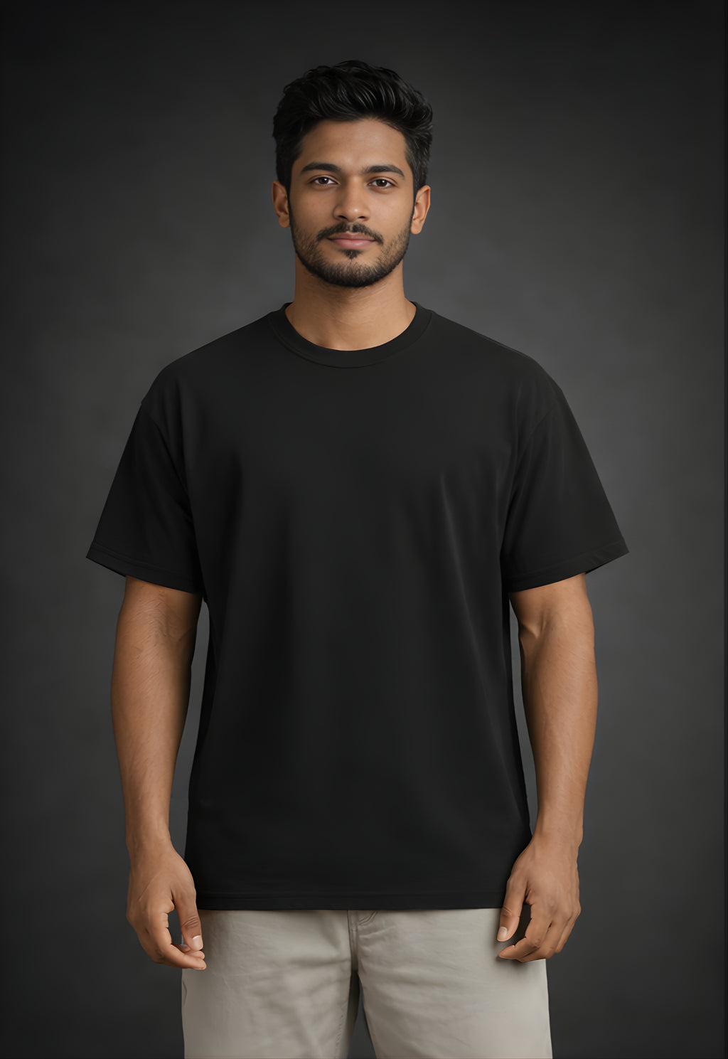 Plain Black Oversized T-Shirt – Chimya