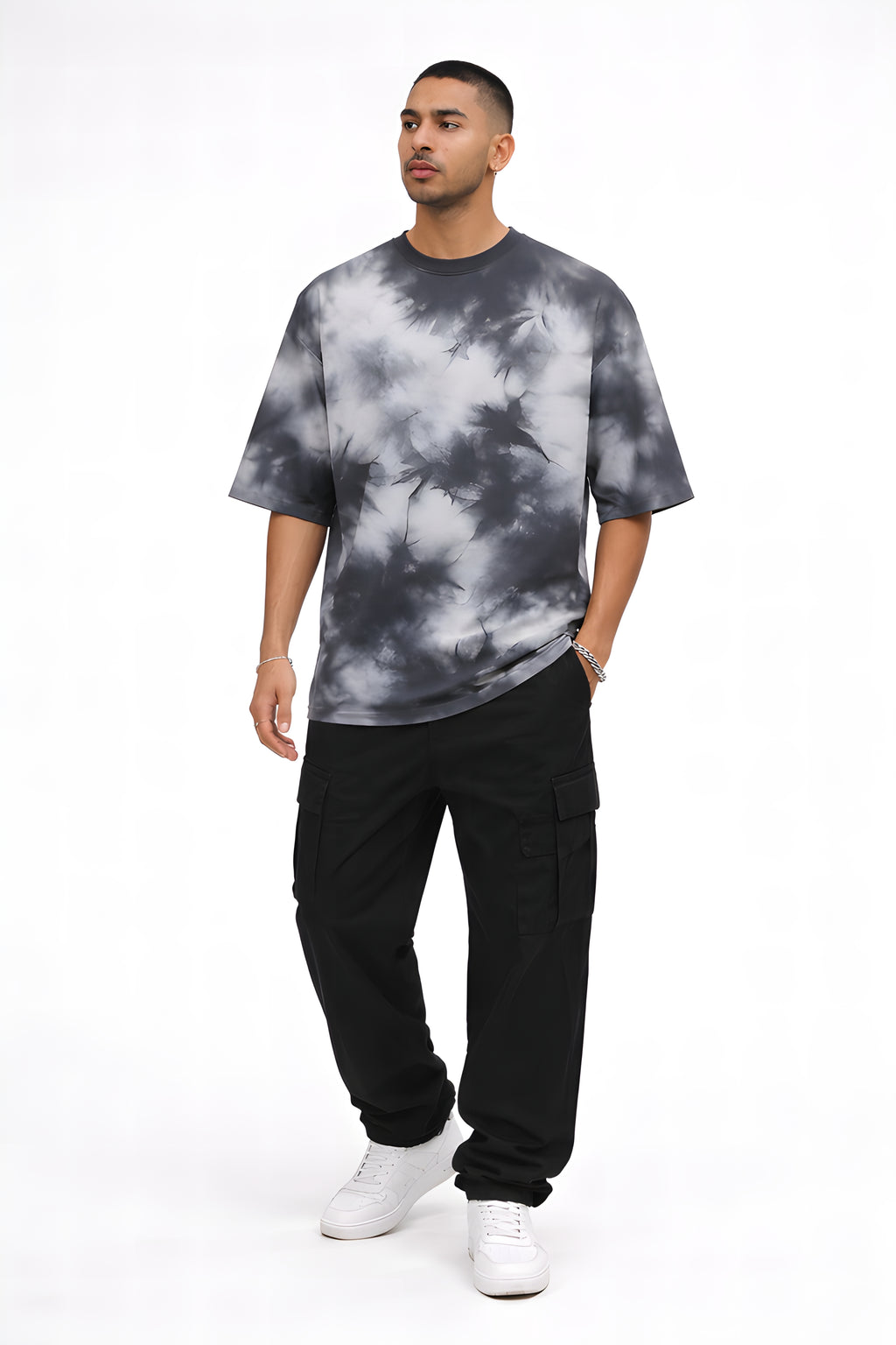 Black Tie-Dye Oversized T-Shirt – Chimya