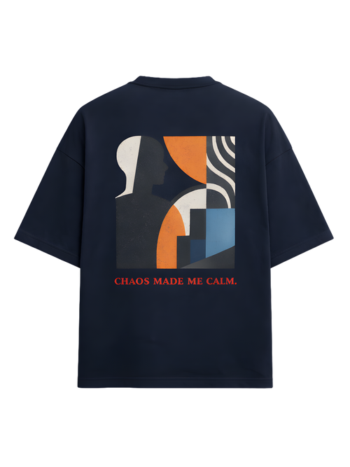 Abstract Print Oversized T-Shirt – Chimya