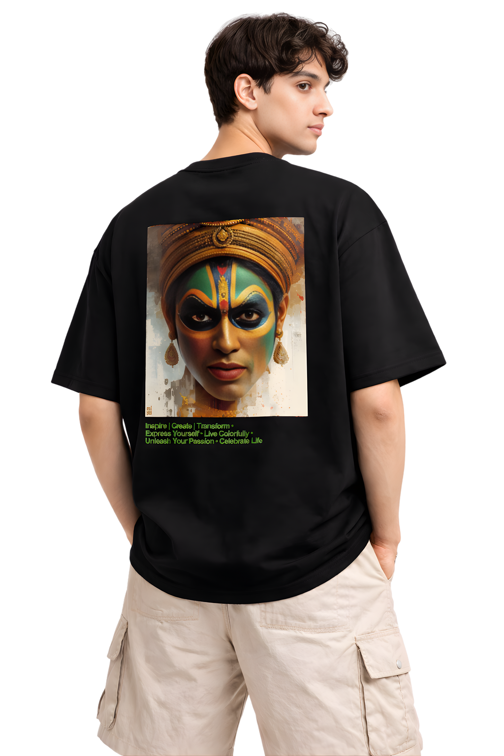 Heritage Art Oversized T-Shirt Black – Chimya