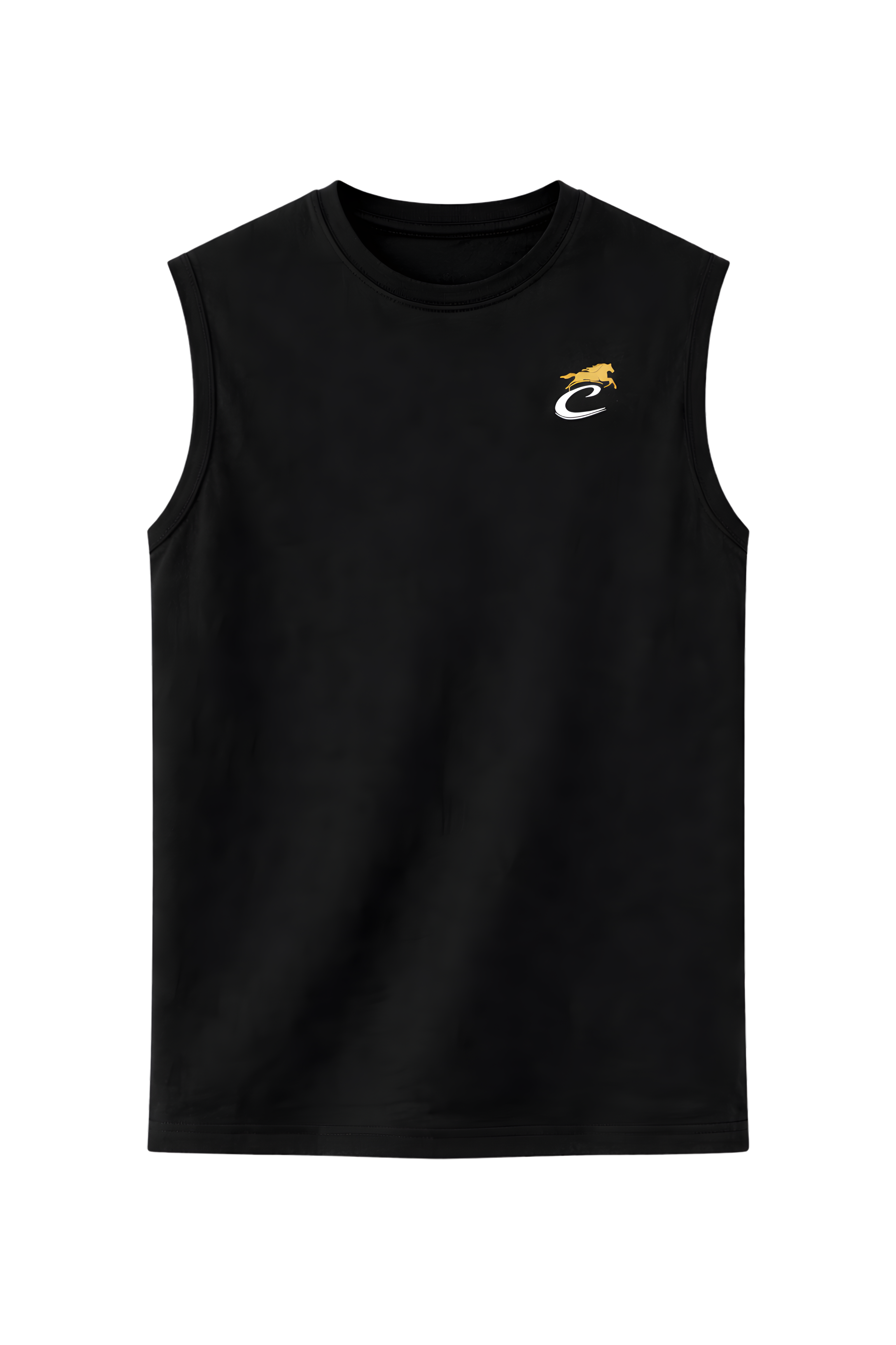 Black Sleeveless Muscle T-Shirt – Chimya