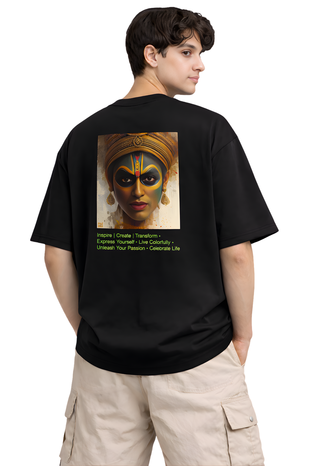 Heritage Art Oversized T-Shirt Black – Chimya