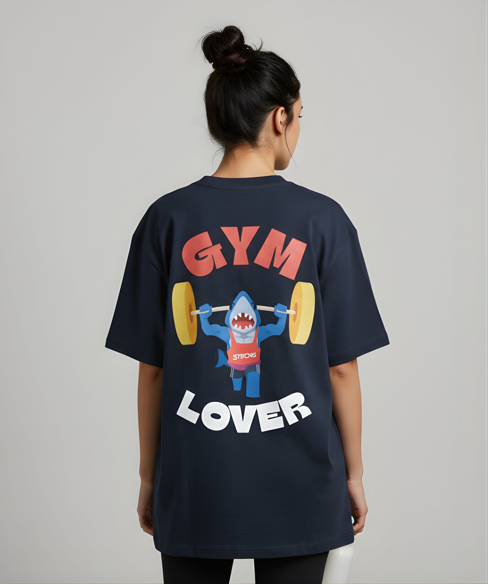 Never Give Up Oversized Gym T-Shirt – Chimya