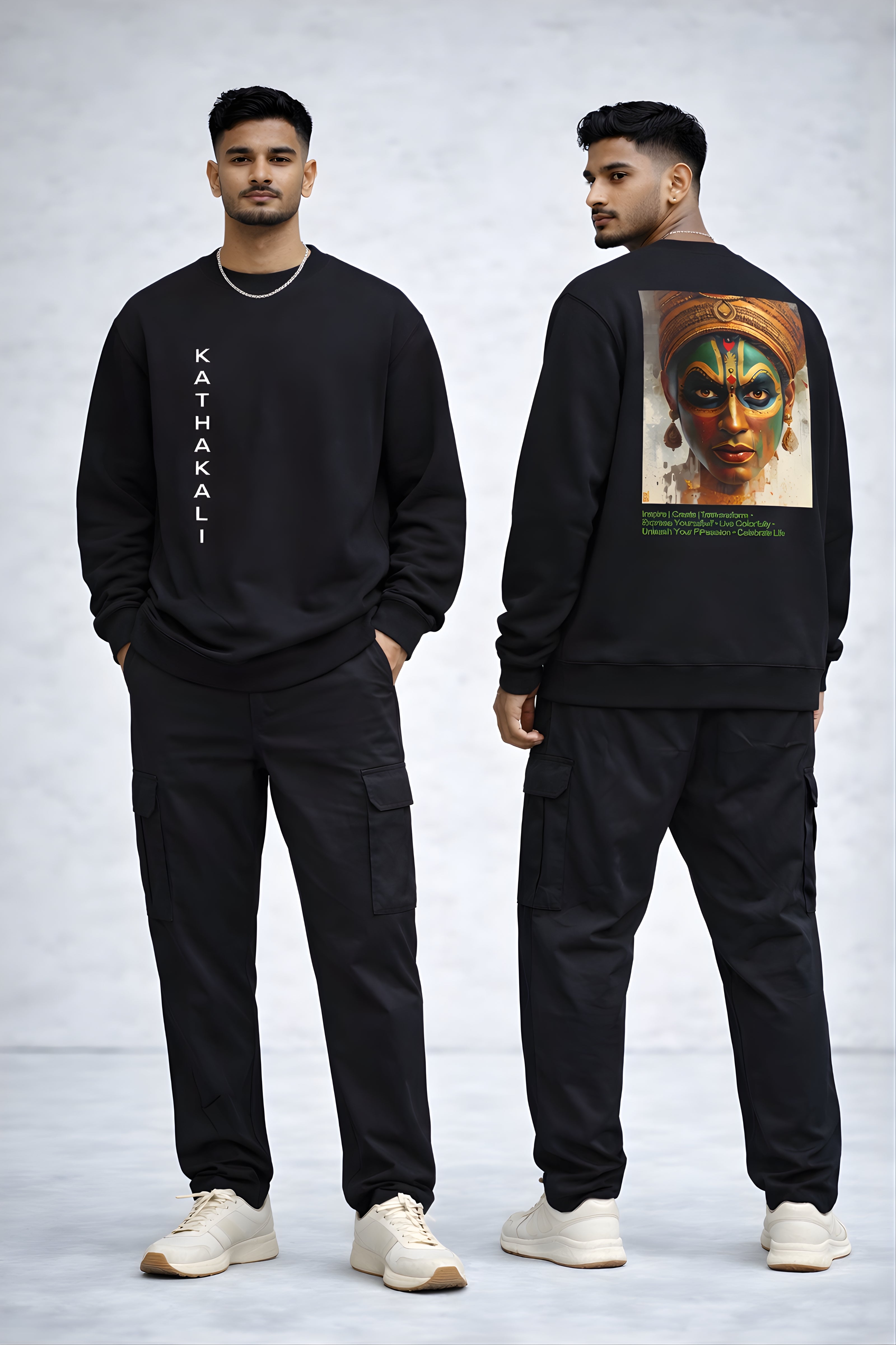Kathakali Heritage Oversized Sweatshirt – Chimya