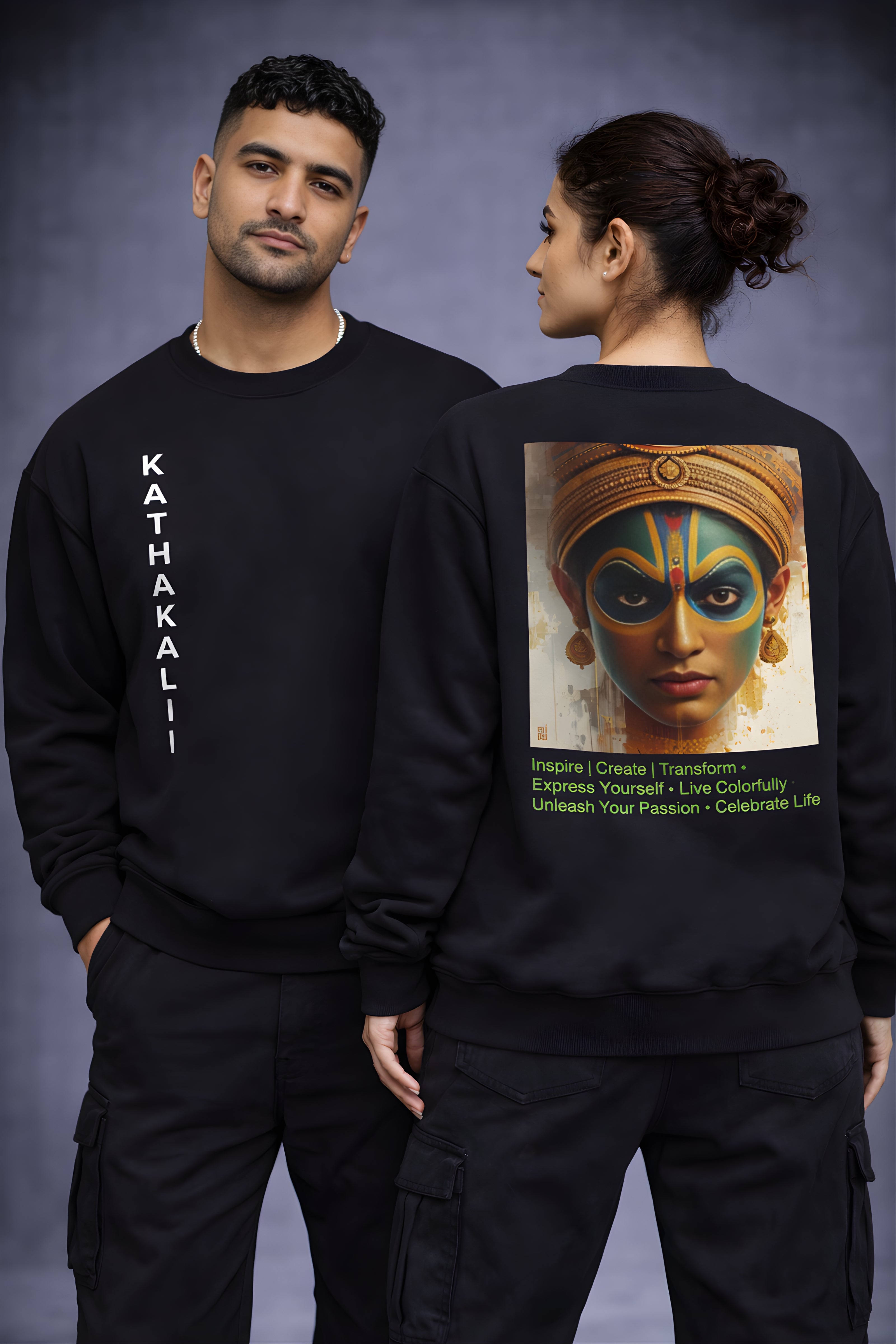 Kathakali Heritage Oversized Sweatshirt – Chimya