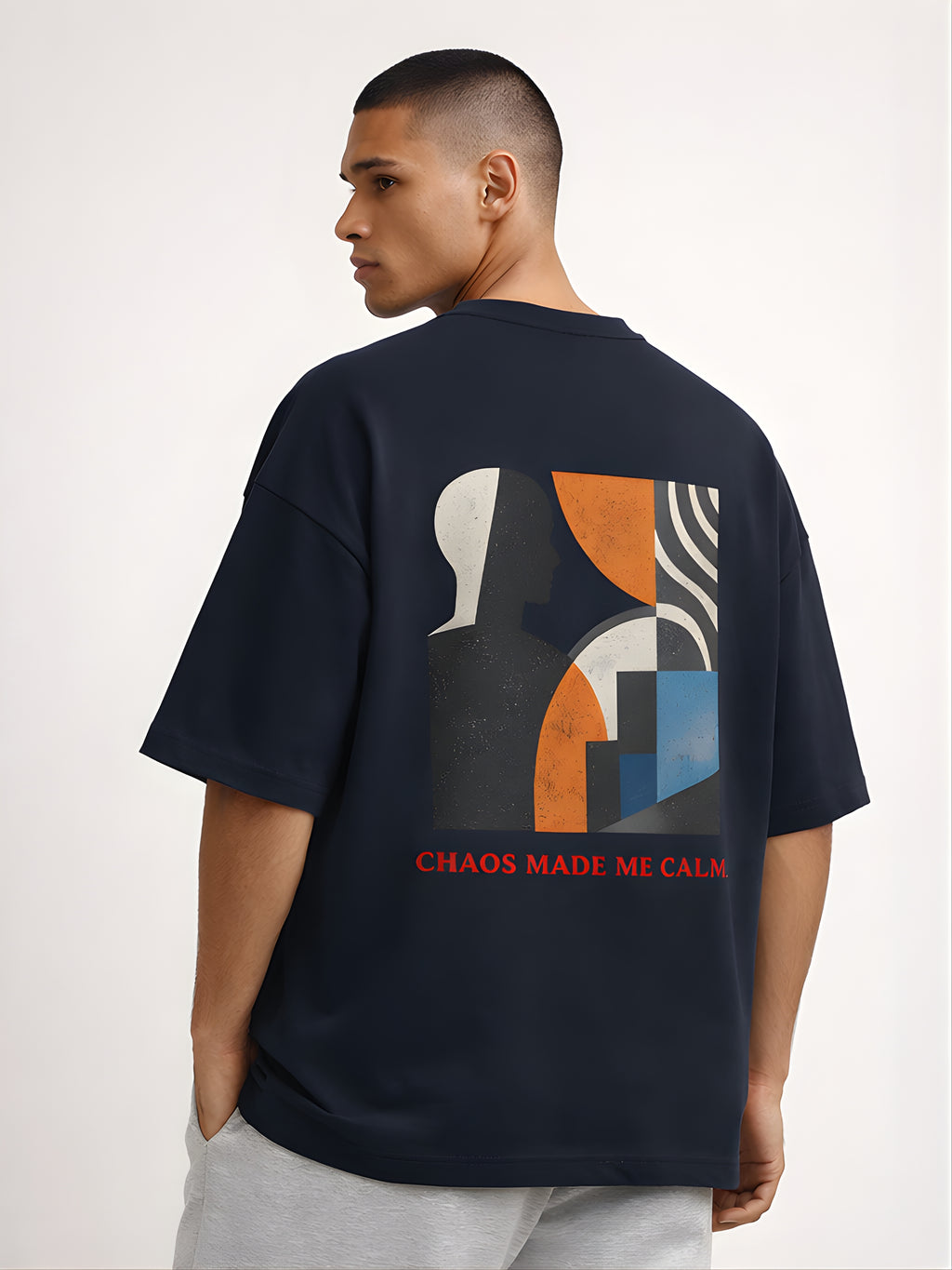 Abstract Print Oversized T-Shirt – Chimya
