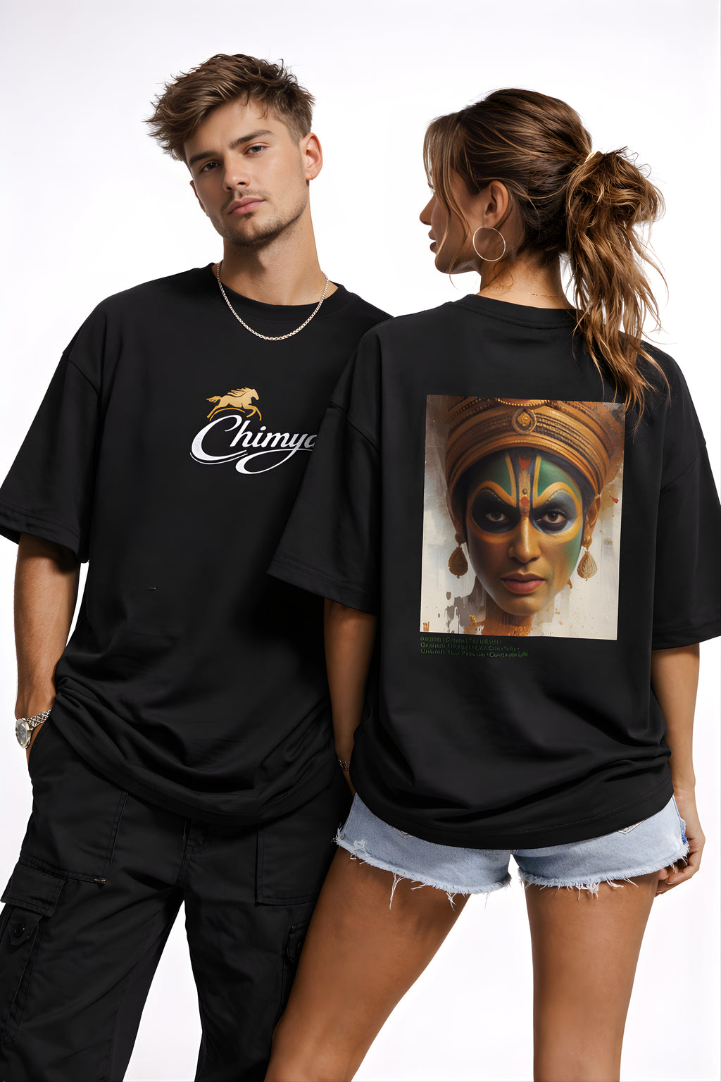 Heritage Art Oversized T-Shirt Black – Chimya
